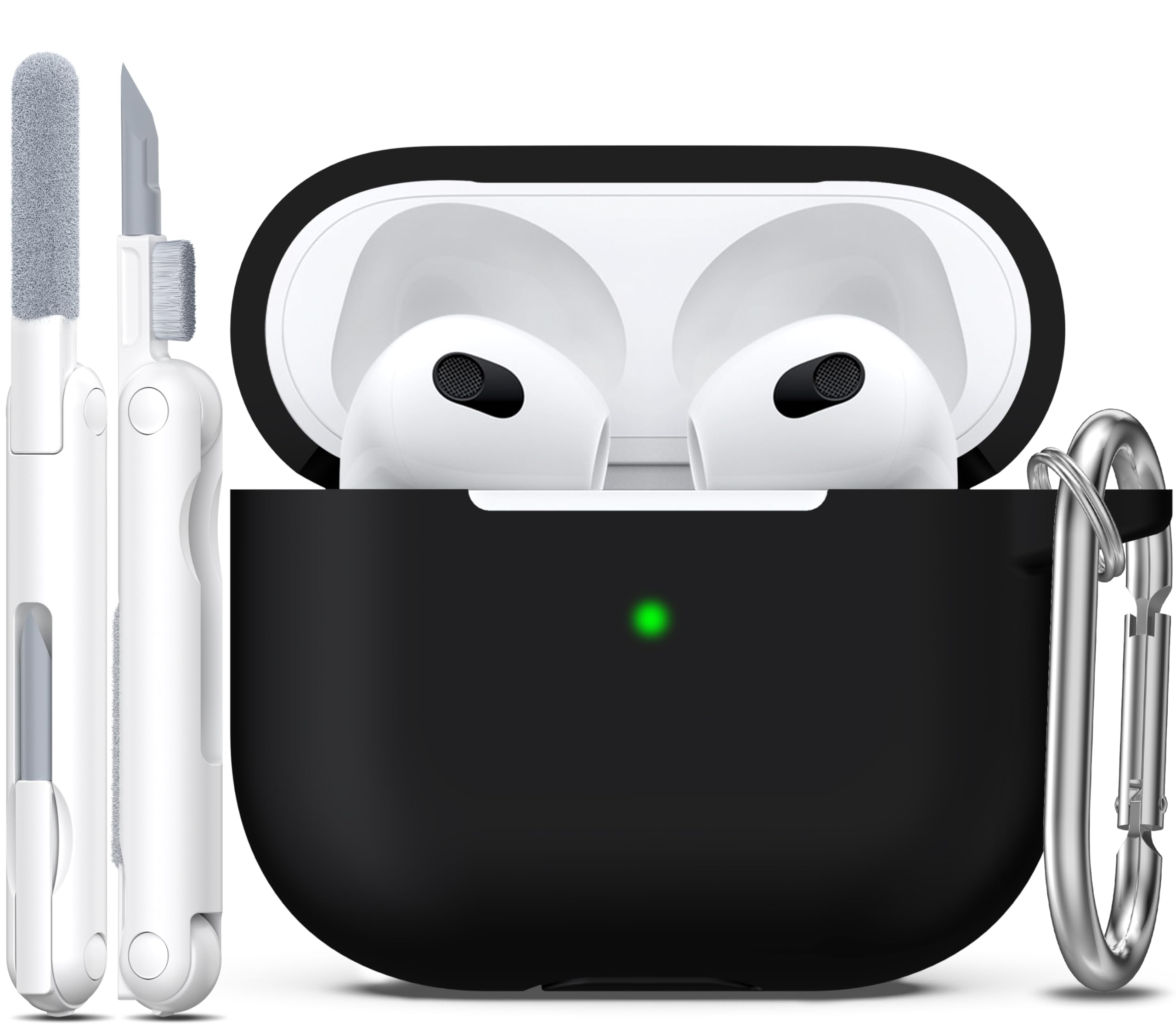 R-fun Compatible with AirPods 3 Case Cover, Soft Silicone
